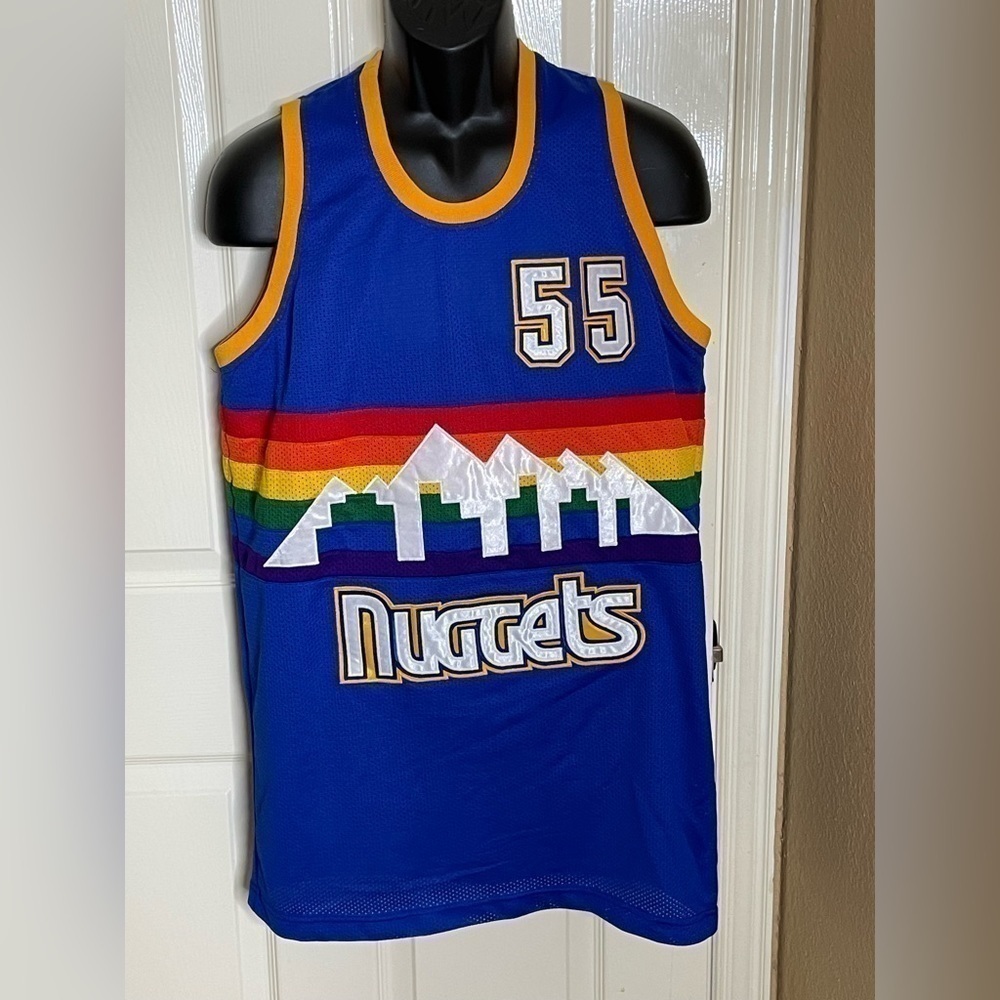 Dikembe Mutombo #55 Denver Nuggets 1991-92 Throwback  Jersey Large‌‌‌‌‌‌